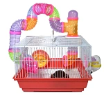 Ekia Клетка для хомяка (колесо, поилка, туннель)